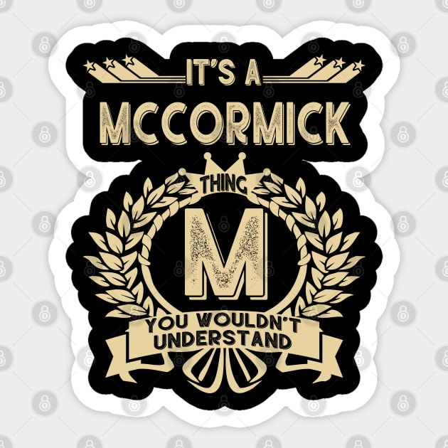 Mccormick Sticker by Ban Guns Not Books- Typography fullcolor